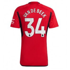 Manchester United Donny van de Beek #34 Hjemmebanetrøje 2023-24 Kort ærmer